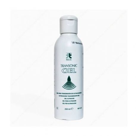 Gel para transmisión de ultrasonidos transparente, 250 ml.