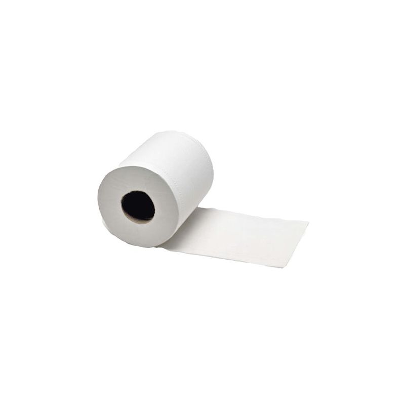 Rollo de papel secamanos, 2 capas, celulosa pura, rollo de 180 mts.