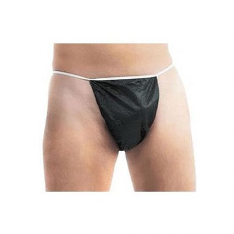 Tangas desechables de tnt para hombre en negro, 100 und.