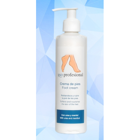 Crema de Pies Hidratante Mentol, 250 ml.