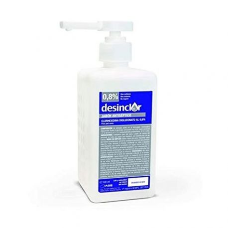 Clorhexidina Desinclor Jabón Antiséptico 0.8%, 500 ml.