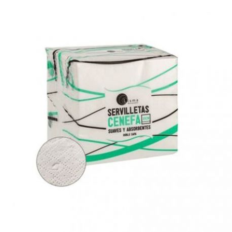 Servilletas 30 x 30 cm. Doble Capa, Papel Cenefa, 100 Unid.