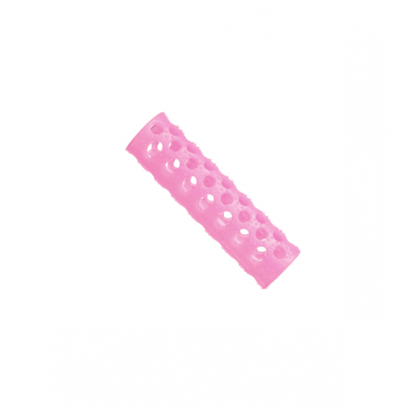 BUCLES ROSA TRASLUCIDO N-5 37mm 12uds
