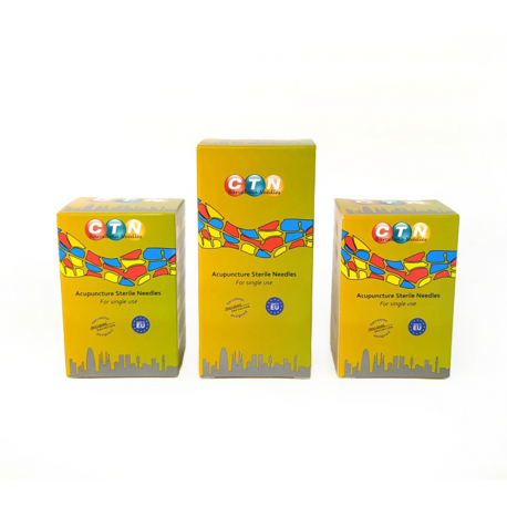 Agujas Acupuntura CTN (100 uds) Cobre sin guia 0,25x25mm