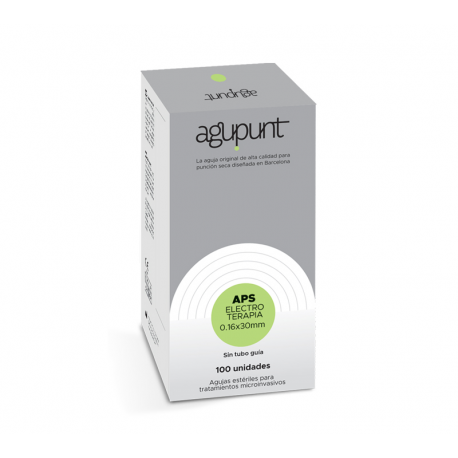 Agujas APS Electroterapia sin guía (100 uds) Agu-Punt 0,30 x 40 - Blanca