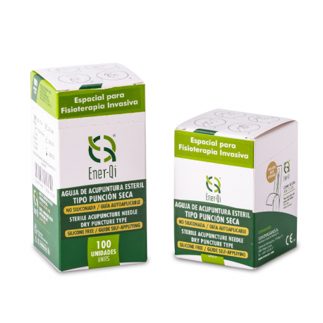 Agujas electroterapia con guía (100 uds) Ener-Qi