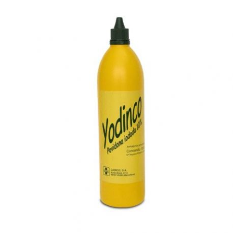 Yodinco solución antiséptica povidona yodada, 500 ml.