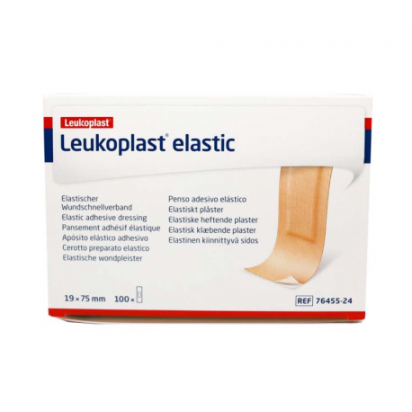 Tira Adhesiva Leukoplast Elastic 19 x 75 mm Caja 100 uds