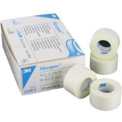 Esparadrapo Micropore Papel 5 cm x 9.14 m (6 rollos)