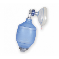 Resucitador adulto de silicona con mascarilla