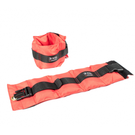 Tobillera O´live 3kg (1 Par) Rojo