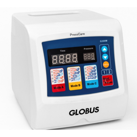 Presoterapia GLOBUS Presscare G300M Talla M - 3 Incluye:Equipo+2 botas+1 abdominal/glúteos