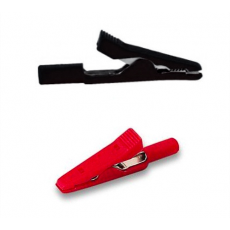 Conector Cocodrilo Negro 1 unidad