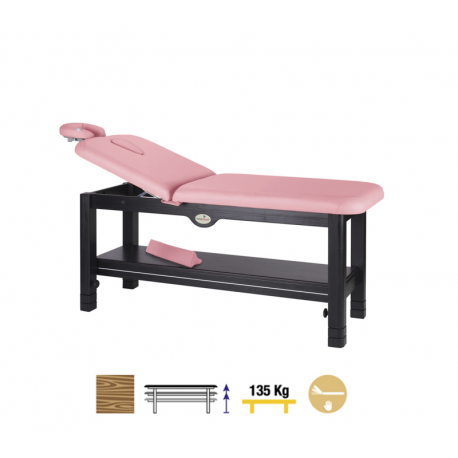Camilla Fija Madera 2 Cuerpos Wengué C3240W 80 x 188 cm. Respaldo T35