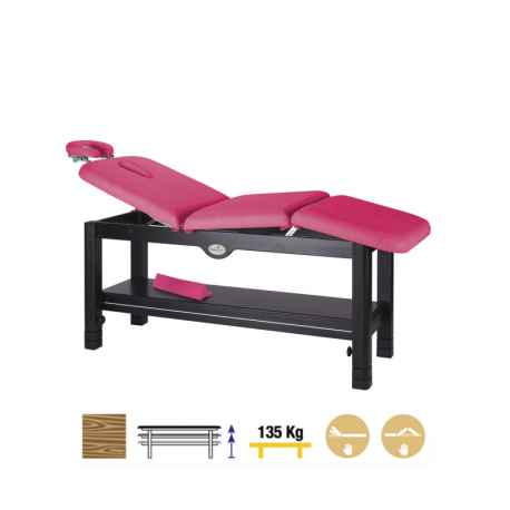 Camilla Fija Madera 3 Cuerpos Wengué C3249W 80 x 198 cm. Respaldo T33
