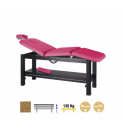 Camilla Fija Madera 3 Cuerpos Wengué C3249W 80 x 198 cm. Respaldo T35