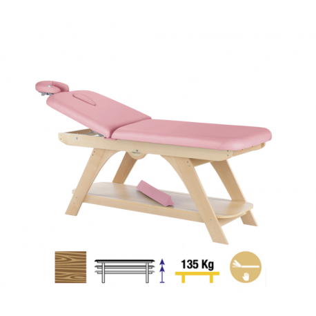Camilla Fija Madera 2 cuerpos C3270 70 x 188 cm. Respaldo T33