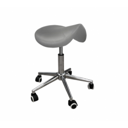 Taburete Pony HC Gris Base Cromada