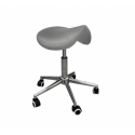 Taburete Pony HC Gris Base Cromada