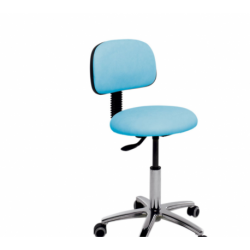 Taburete Circular Cromada Respaldo S4609
