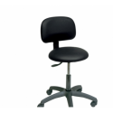 Taburete Circular Respaldo S2609 Base negra