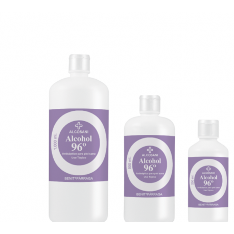 Alcohol 96º Alcosani 1000 ml.