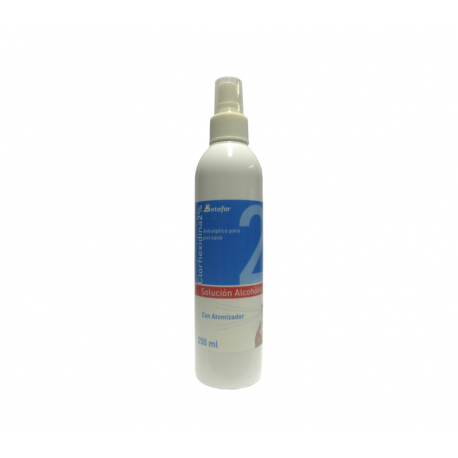 Clorhexidina Betafar Solución alcohólica 250 ml. con pulverizador