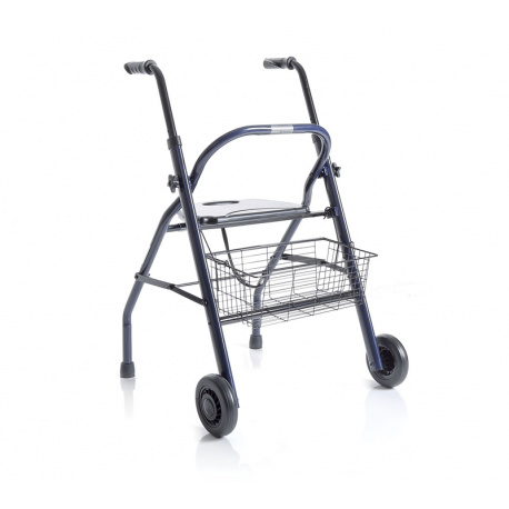 Andador con 2 ruedas y asiento completo
