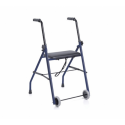 Andador con 2 ruedas y asiento simple