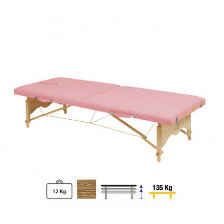 Camilla plegable Madera C3111 70 x 192 cm. Respaldo T93