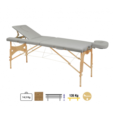Camilla Plegable Madera C3210 70 x 192 cm. Respaldo T23