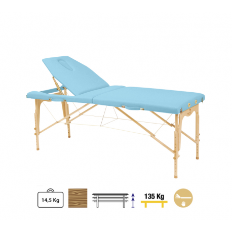 Camilla Plegable Madera C3214 70 x 182 cm. Respaldo T22