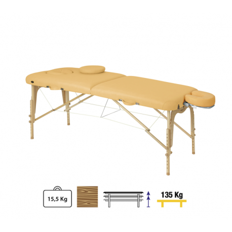 Camilla plegable madera C3608 70 x 186 cm. respaldo T94