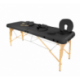 Camilla Plegable Madera sin respaldo HC Negra 60 x 186 cm