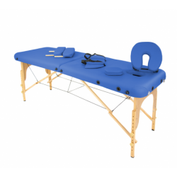 Camilla Plegable Madera sin respaldo HC Azul 60 x 186 cm