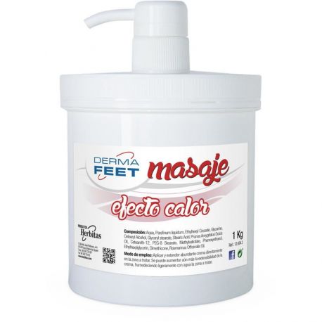 Crema Masaje Efecto Calor DERMA FEET - 1 kg