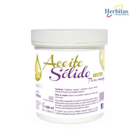 Aceite Sólido para Masaje Neutra