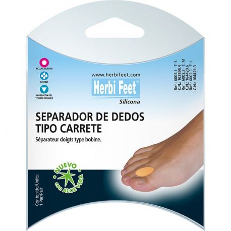 Separador de Dedos tipo carrete Silicona-S