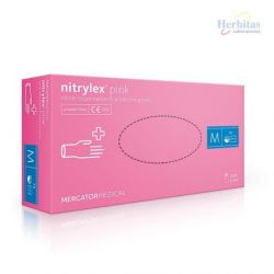 Guantes Nitrylex Rosa L