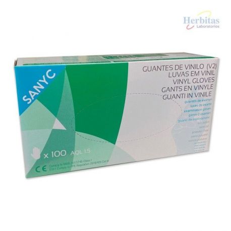 Guantes Vinilo Sin Polvo Sanyc/NewMark L