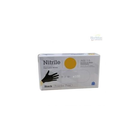 Guantes Nitrilo Negro Gentle Touch S