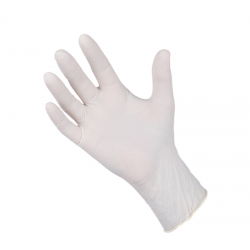 Guantes de latex sin polvo, caja 100 und.
