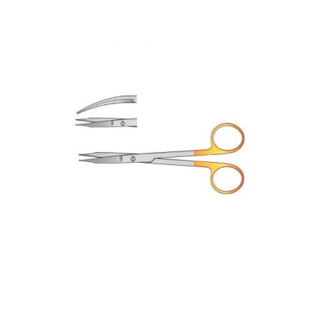 Tijera Goldman Fox Curva Tc 13cm