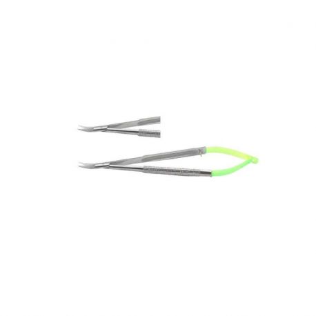 Tijera Castroviejo Curva Tungsteno LiquidSteel 18cm