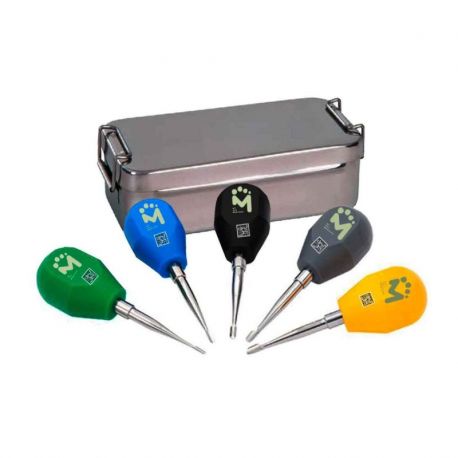 Kit de Elevadores Alados Dentales Veterinarios