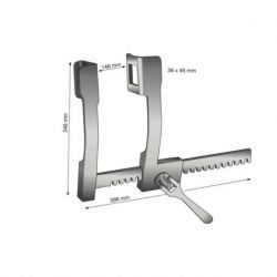 Separador Finochietto Abdominal 20cm
