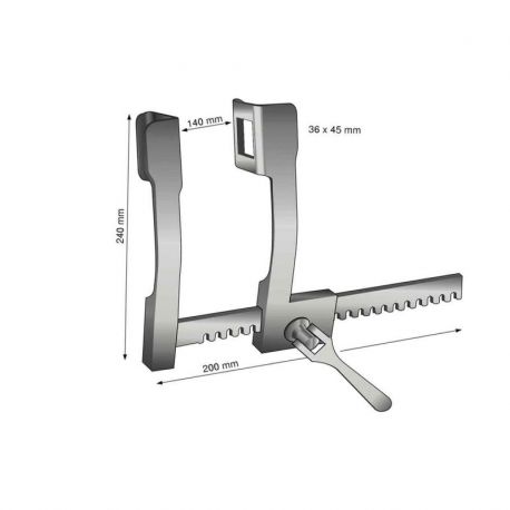 Separador Finochietto Abdominal 20cm