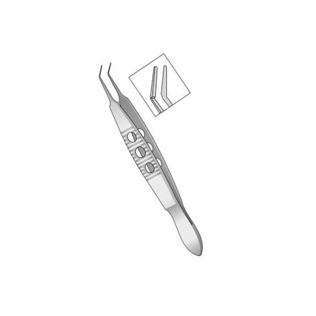 Pinza Pherson Sutura Sin Diente Curva 10cm