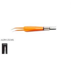 Pinza Bipolar Angulada Antiadherente Silver Curva Conexión EU 12cm