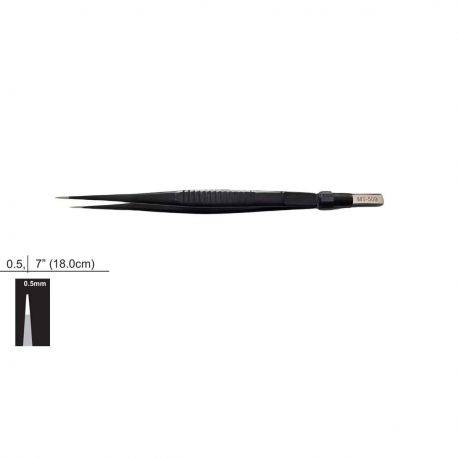 Pinza Bipolar Antiadherente Recta Conexión EU 18cm